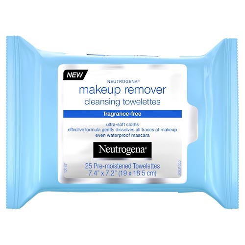Image for Neutrogena Cleansing Towelettes, Makeup Remover, Fragrance-Free,25ea from McDonald Pharmacy