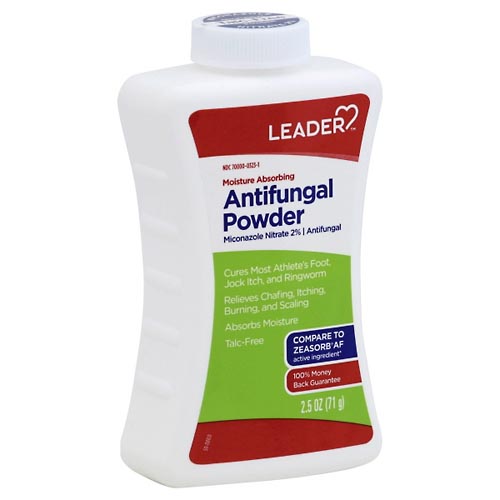 Image for Leader Antifungal Powder, Moisture Absorbing,2.5oz from McDonald Pharmacy