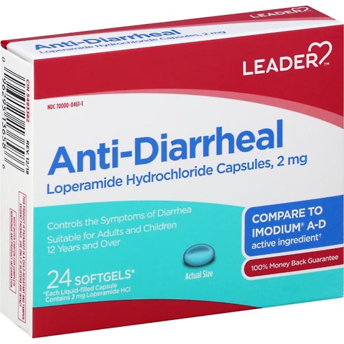 Image for Leader Anti-Diarrheal, Softgels,24ea from McDonald Pharmacy