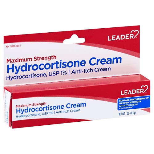 Image for Leader Hydrocortisone Cream, Maximum Strength,1oz from McDonald Pharmacy