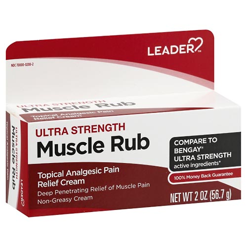 Image for Leader Muscle Rub, Ultra Strength,2oz from McDonald Pharmacy