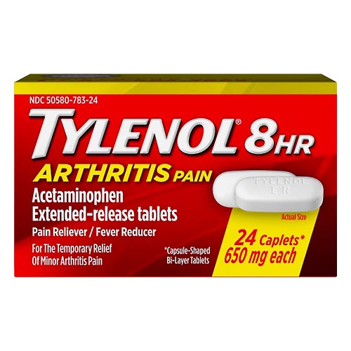 Image for Tylenol Arthritis Pain, 650 mg, Caplets, 8 HR,24ea from McDonald Pharmacy