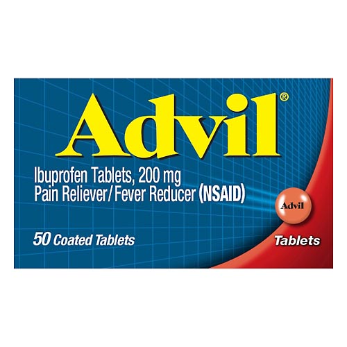 Image for Advil Ibuprofen, 200 mg, Coated Tablets,50ea from McDonald Pharmacy