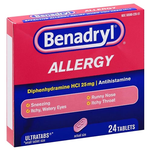 Image for Benadryl Allergy Relief, Tablets,24ea from McDonald Pharmacy