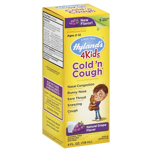 Image for Hylands Cold 'n Cough, Natural Grape Flavor,4oz from McDonald Pharmacy