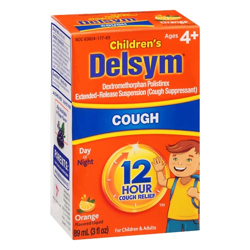 Image for Delsym Cough Relief, Orange Flavored, Liquid,89ml from McDonald Pharmacy