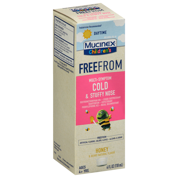 Image for Mucinex Children's FreeFrom Cold & Stuffy Nose, Multi-Symptom, Daytime, 4oz from McDonald Pharmacy